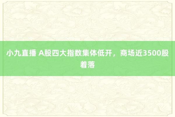 小九直播 A股四大指数集体低开，商场近3500股着落