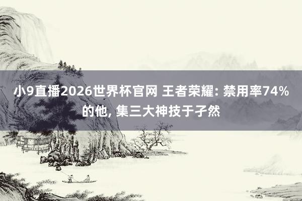 小9直播2026世界杯官网 王者荣耀: 禁用率74%的他， 集三大神技于孑然